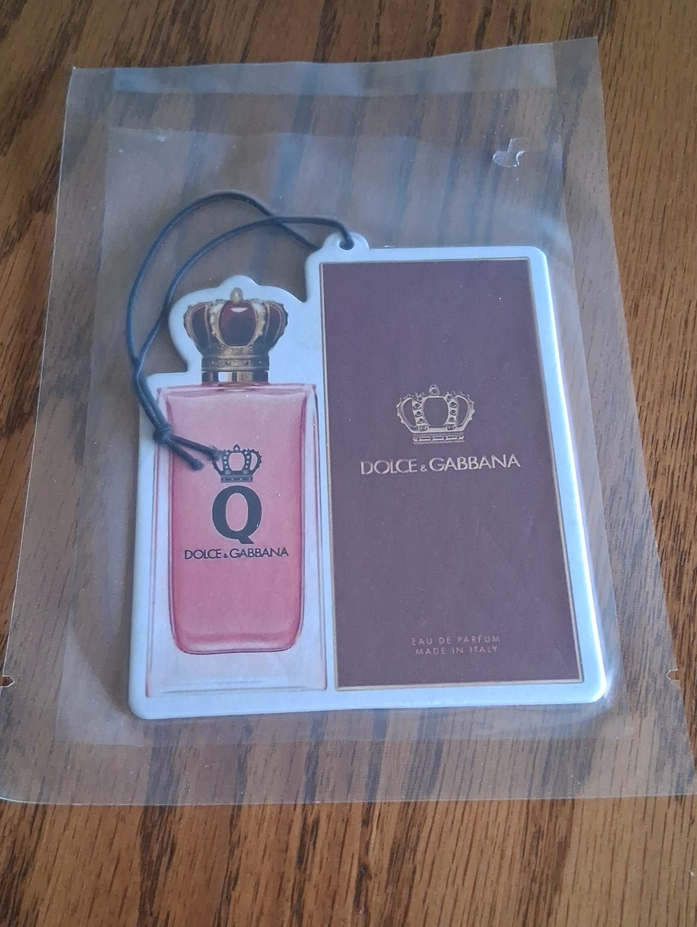 Dolce & Gabbana Pink & Brown Q Bottle Hanging Air Freshener